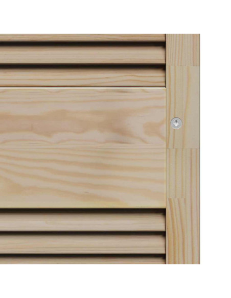 Porta per Armadio Naturale 170 x 2,1 x 49,5 cm Pino massello
