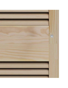 Porta per Armadio Naturale 170 x 2,1 x 59,5 cm Pino massello 2