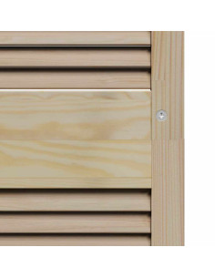 Porta per Armadio Naturale 201 x 2,1 x 49,5 cm Pino massello 2
