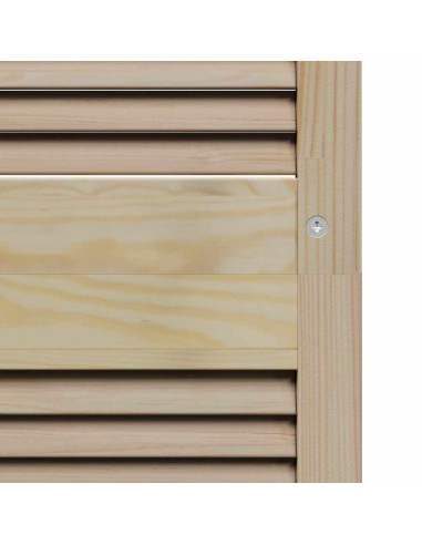 Porta per Armadio Naturale 201 x 2,1 x 49,5 cm Pino massello