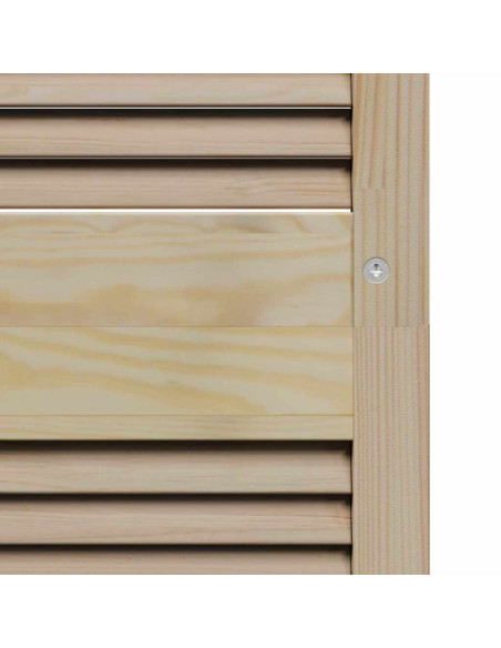Porta per Armadio Naturale 201 x 2,1 x 49,5 cm Pino massello