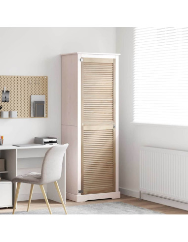 Porta per Armadio Naturale 201 x 2,1 x 59,5 cm Pino massello