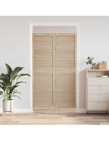 Porta per Armadio con porta 2 pcs Naturale 201 x 2,1 x 59,5 cm
