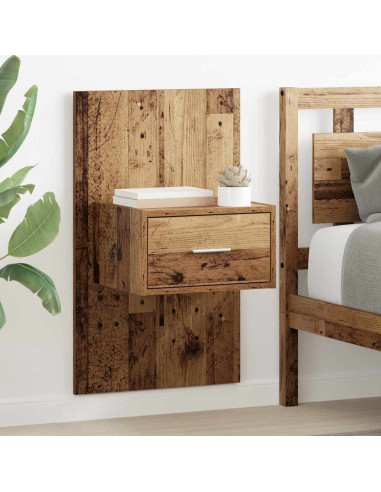 Armadio da Notte 2 pcs Legno vecchio 50 x 32,5 x 80cm