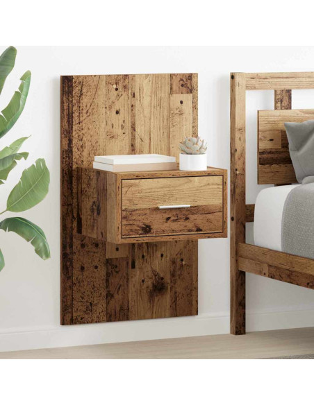 Armadio da Notte 2 pcs Legno vecchio 50 x 32,5 x 80cm