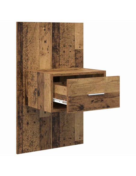 Armadio da Notte 2 pcs Legno vecchio 50 x 32,5 x 80cm