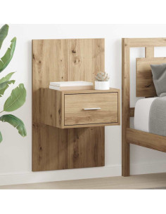 Armadio da Notte 2 pcs Rovere artigianale 50 x 32,5 x 80cm 2