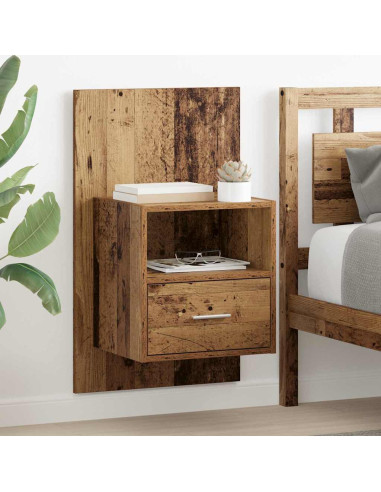 Armadio da Notte 2 pcs Legno vecchio 50 x 32.5 x 80cm