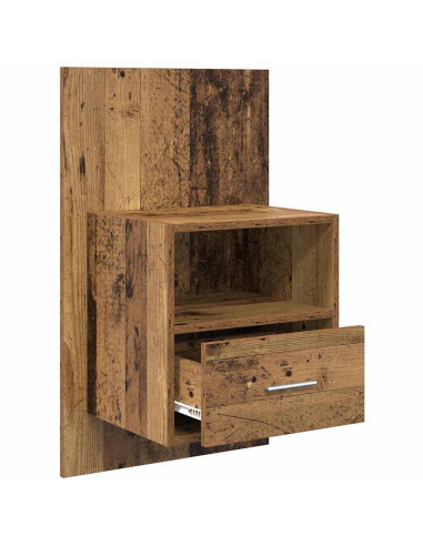 Armadio da Notte 2 pcs Legno vecchio 50 x 32.5 x 80cm