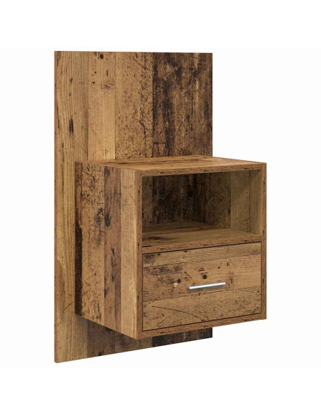 Armadio da Notte 2 pcs Legno vecchio 50 x 32.5 x 80cm