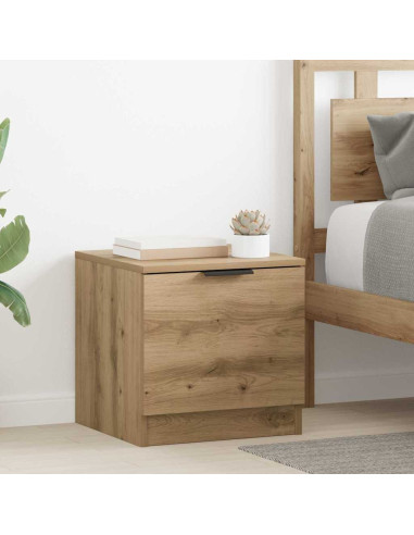 Armadietto per letto 2 pcs Rovere artigianale 40 x 39 x 40cm