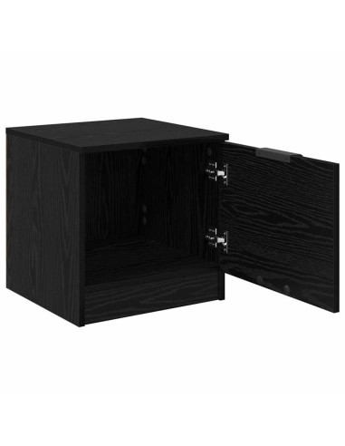 Armadietto per letto 2 pcs Rovere Nero 40 x 39 x 40cm