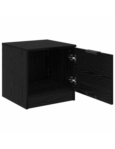 Armadietto per letto 2 pcs Rovere Nero 40 x 39 x 40cm