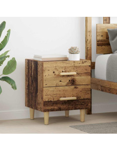 Armadietto per letto 2 pcs Legno vecchio 40 x 35 x 47.5cm 2
