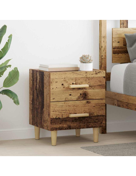 Armadietto per letto 2 pcs Legno vecchio 40 x 35 x 47,5 cm