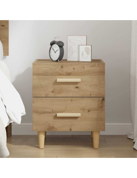 Armadietto per letto rovere artigianale 40 x 35 x 47,5 cm