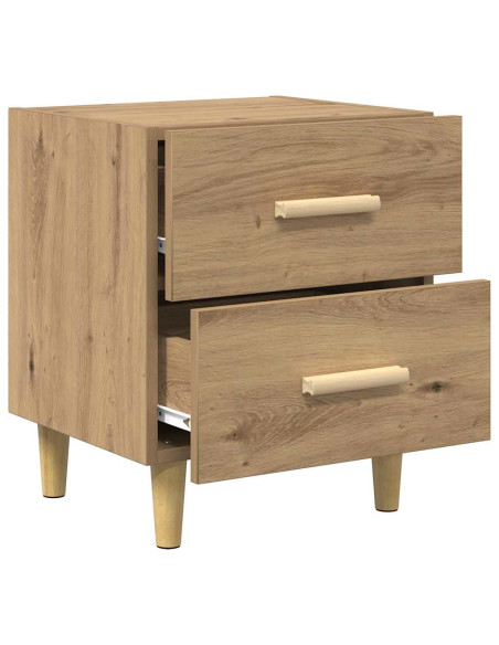 Armadietto per letto rovere artigianale 40 x 35 x 47,5 cm