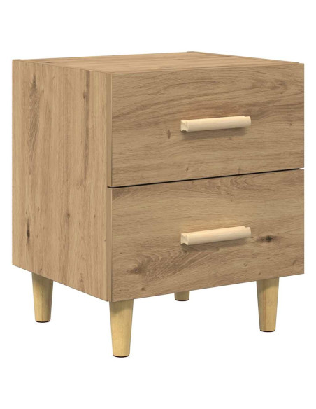 Armadietto per letto 2 pcs rovere artigianale 40 x 35 x 47,5 cm