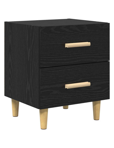 Armadietto per letto 2 pcs Rovere Nero 40 x 35 x 47.5cm