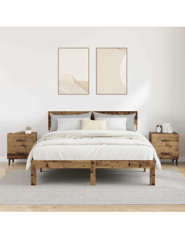 Armadietto per letto 2 pcs Legno vecchio 40 x 35 x 47,5 cm