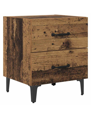 Armadietto per letto 2 pcs Legno vecchio 40 x 35 x 47,5 cm