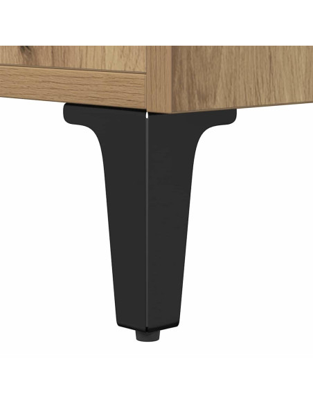 Armadietto per letto rovere artigianale 40 x 35 x 47,5 cm