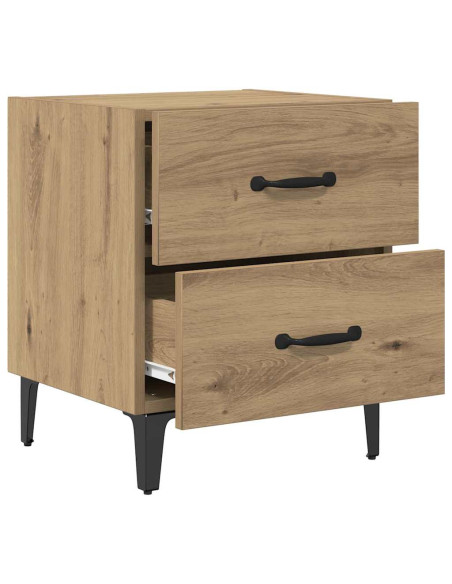 Armadietto per letto rovere artigianale 40 x 35 x 47,5 cm