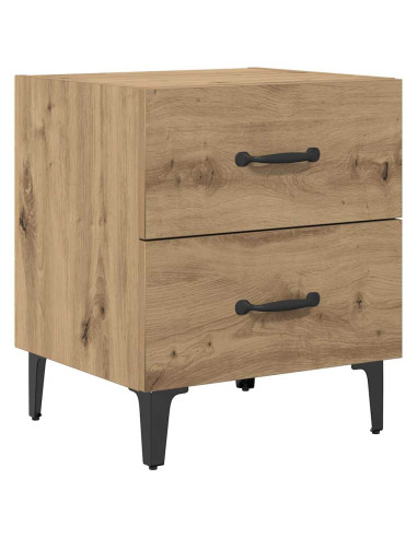 Armadietto per letto 2 pcs Rovere artigianale 40 x 35 x 47,5 cm