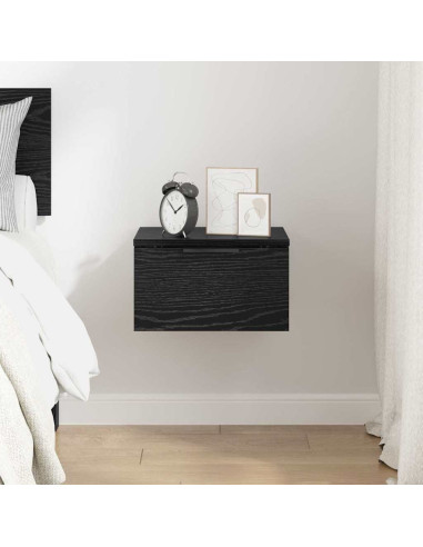 Armadio da Notte Rovere Nero 34 x 30 x 20 cm Legno multistrato