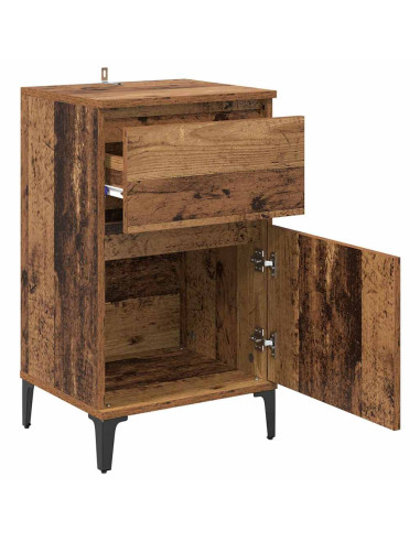 Armadio da Notte 2 pcs Legno vecchio 40 x 35 x 70 cm