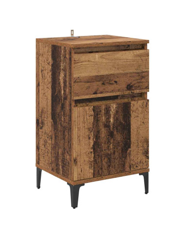 Armadio da Notte 2 pcs Legno vecchio 40 x 35 x 70 cm
