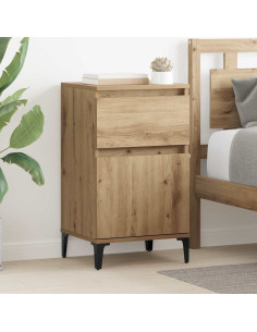 Armadio da Notte 2 pcs Rovere artigianale 40 x 35 x 70 cm 2