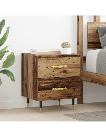 Armadio da Notte con cassetto Legno vecchio 40 x 35 x 47,5 cm