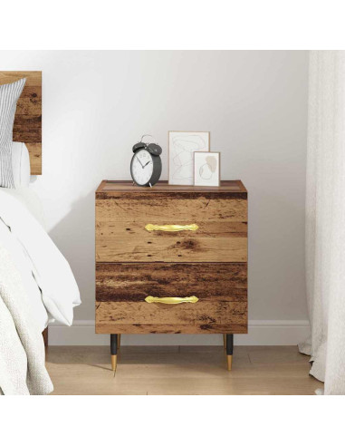 Armadio da Notte con cassetto Legno vecchio 40 x 35 x 47,5 cm