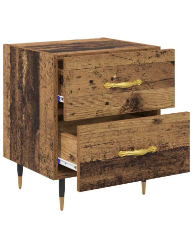 Armadio da Notte 2 pcs Legno vecchio 40 x 35 x 47,5 cm