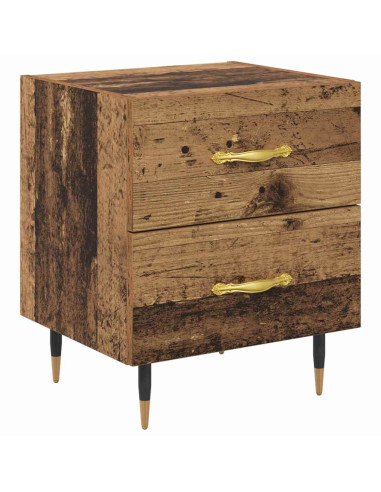 Armadio da Notte 2 pcs Legno vecchio 40 x 35 x 47,5 cm
