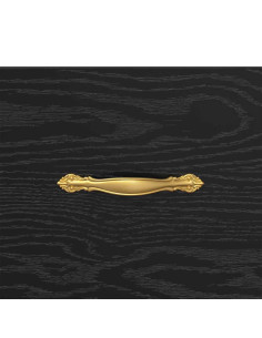 Armadio da Notte con cassetto Rovere Nero 40 x 35 x 47,5 cm 2