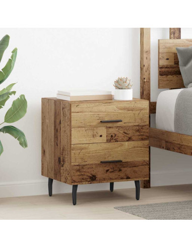 Armadio da Notte con cassetto Legno vecchio 40 x 35 x 47,5 cm