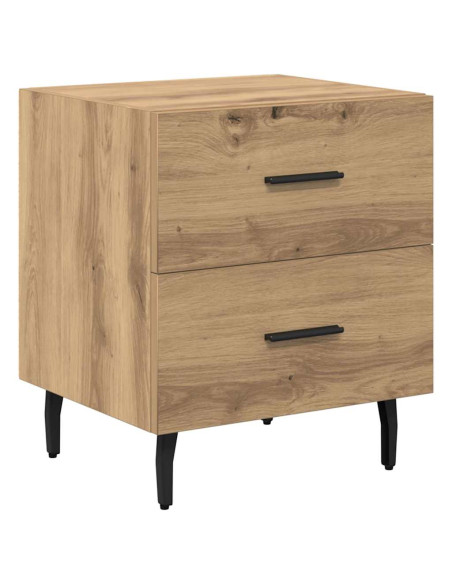 Armadio da Notte 2 pcs rovere artigianale 40 x 35 x 47,5 cm
