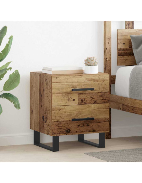 Armadio da Notte con cassetto Legno vecchio 40 x 35 x 47,5 cm