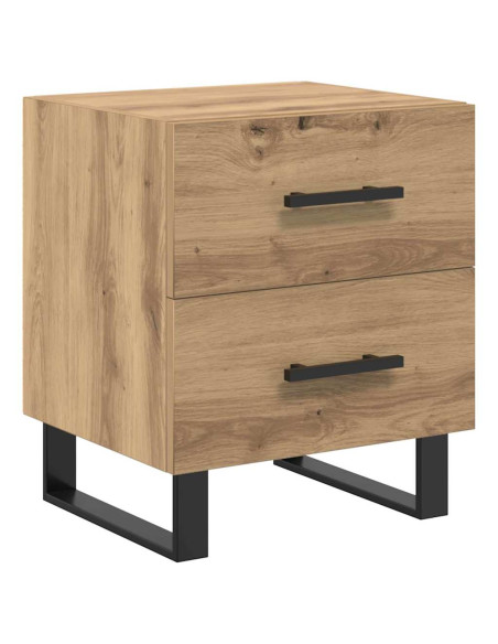 Armadio da Notte 2 pcs Rovere artigianale 40 x 35 x 47,5 cm