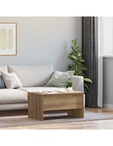 Tavolino da salotto Rovere artigianale 102 x 50,5 x 46,5 cm