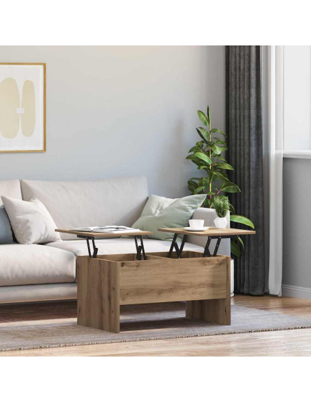 Tavolino da salotto Rovere artigianale 102 x 50,5 x 46,5 cm