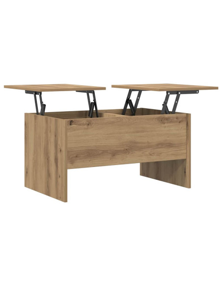 Tavolino da salotto Rovere artigianale 102 x 50,5 x 46,5 cm