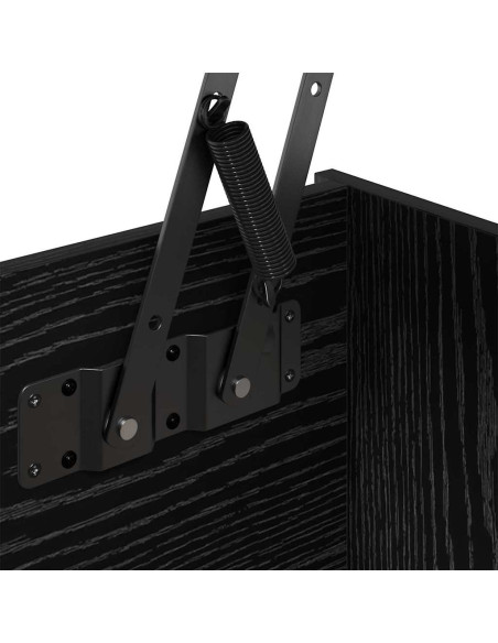 Tavolino da salotto Rovere nero 80 x 50,5 x 42,5 cm