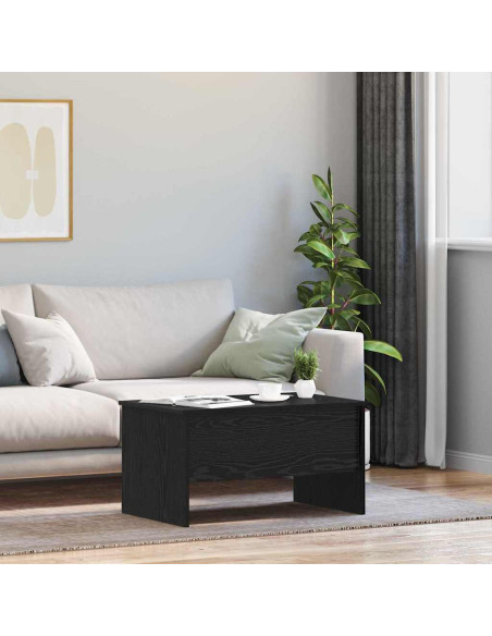 Tavolino da salotto Rovere nero 80 x 50,5 x 42,5 cm
