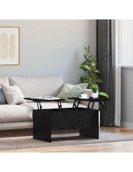 Tavolino da salotto Rovere nero 80 x 50,5 x 42,5 cm