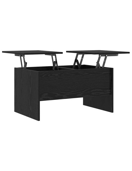 Tavolino da salotto Rovere nero 80 x 50,5 x 42,5 cm