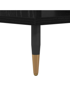 Tavolino da salotto Rovere nero 60 x 50 x 40 cm 2