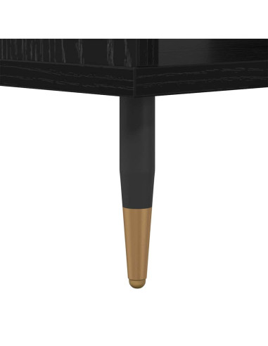 Tavolino da salotto Rovere nero 60 x 50 x 40 cm